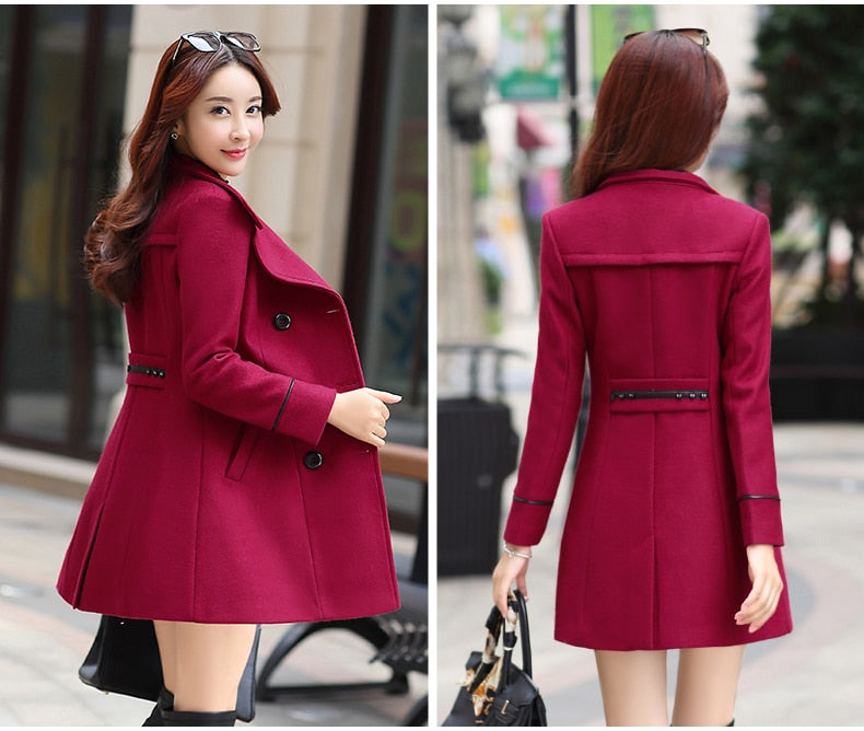 Cashmere Long Coat Slim Fit - coats - DYAVOR®