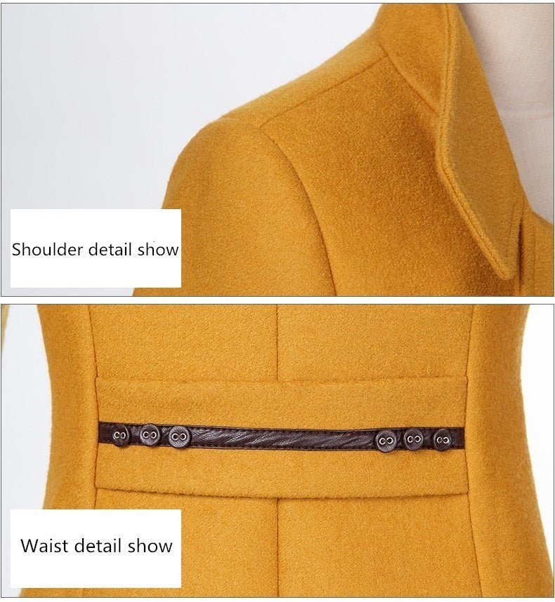 Cashmere Long Coat Slim Fit - coats - DYAVOR®