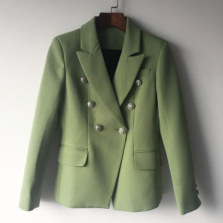 'Leosoxs' Green & Yellow Blazer - - DYAVOR®