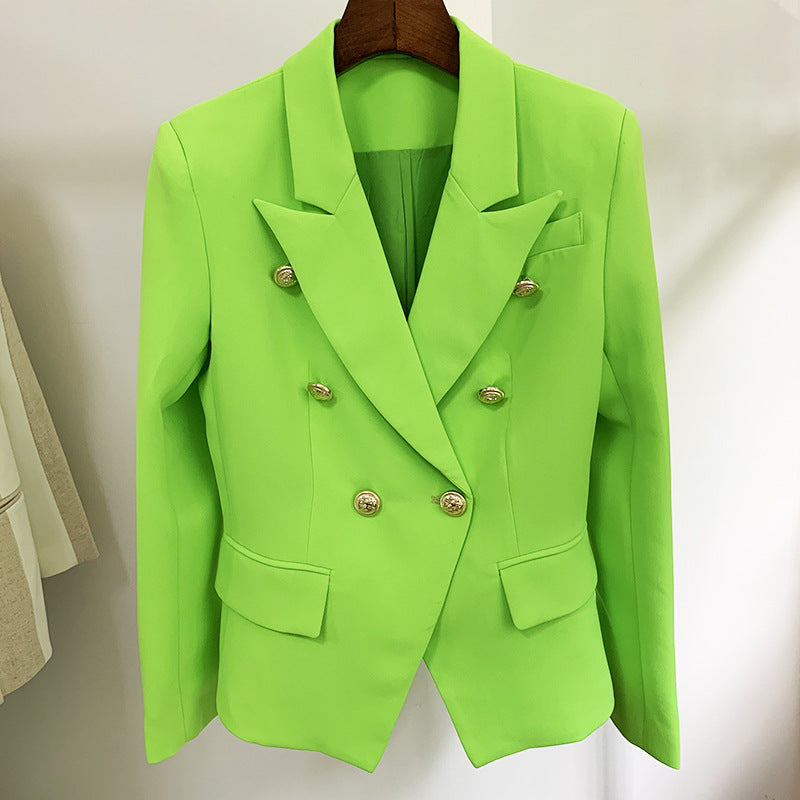 'Leosoxs' Green & Yellow Blazer - - DYAVOR®