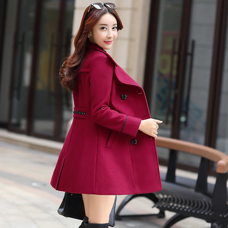 Cashmere Long Coat Slim Fit - coats - DYAVOR®