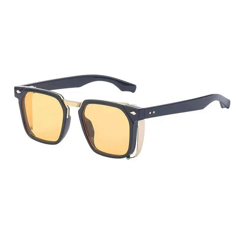 Men and Women Vintage Steampunk Style Anti-UV Square Sunglasses - Unisex Sunglasses - DYAVOR®