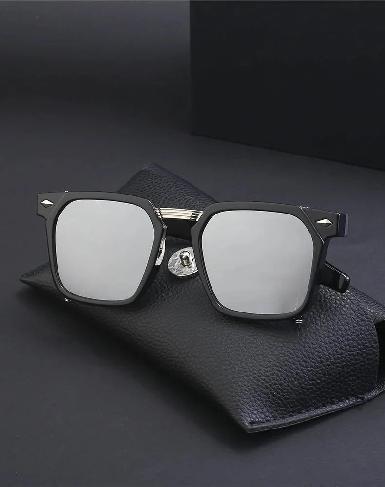 Men and Women Vintage Steampunk Style Anti-UV Square Sunglasses - Unisex Sunglasses - DYAVOR®