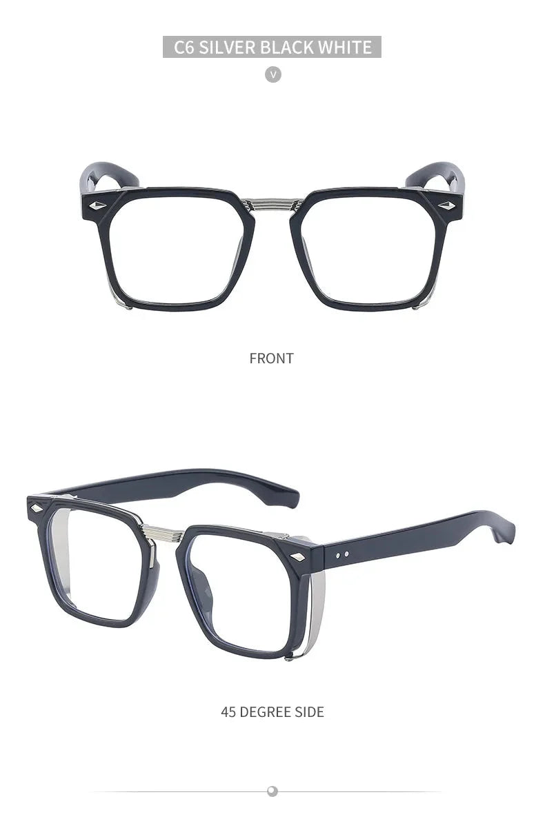 Men and Women Vintage Steampunk Style Anti-UV Square Sunglasses - Unisex Sunglasses - DYAVOR®