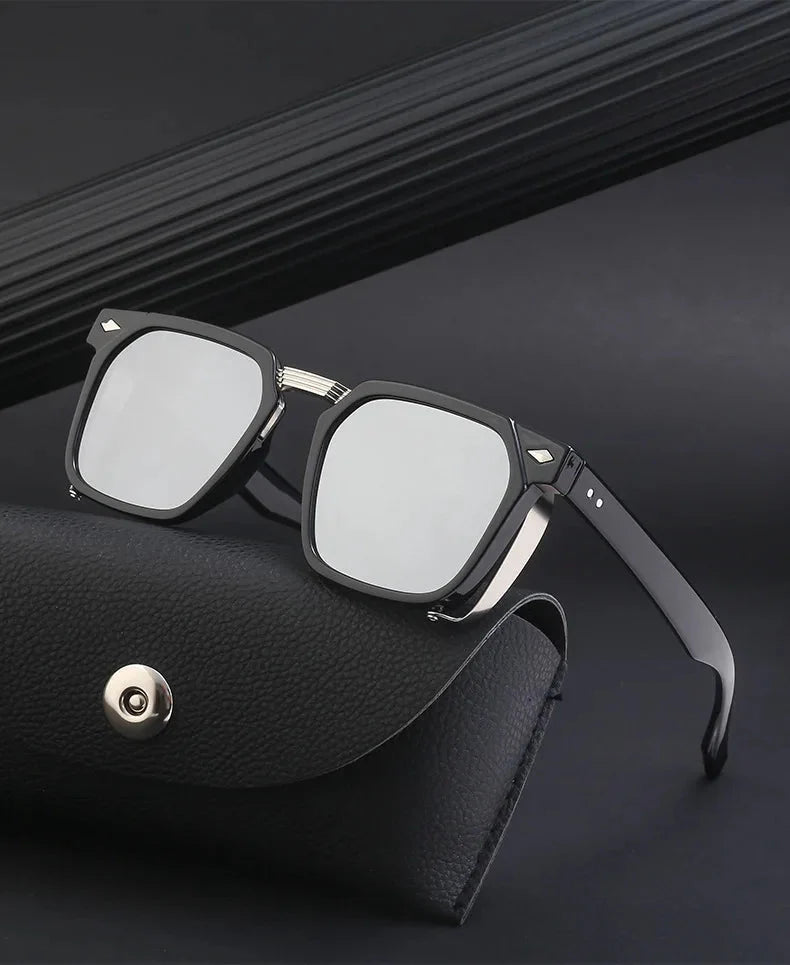 Men and Women Vintage Steampunk Style Anti-UV Square Sunglasses - Unisex Sunglasses - DYAVOR®