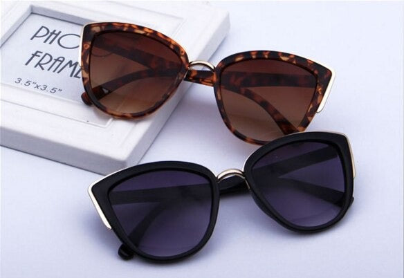Retro Fashion Cat Eye Half Metal Frame Vintage Design Women's Sunglasses - Women Sunglasses - DYAVOR®