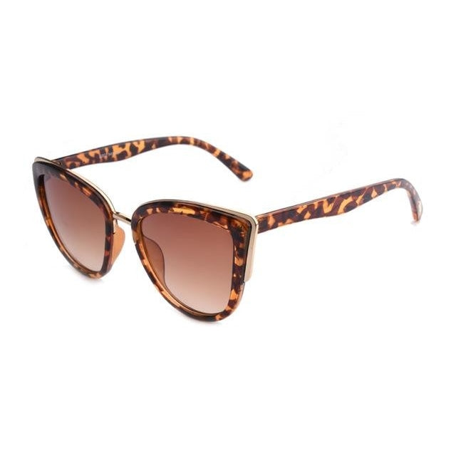 Retro Fashion Cat Eye Half Metal Frame Vintage Design Women's Sunglasses - Women Sunglasses - DYAVOR®
