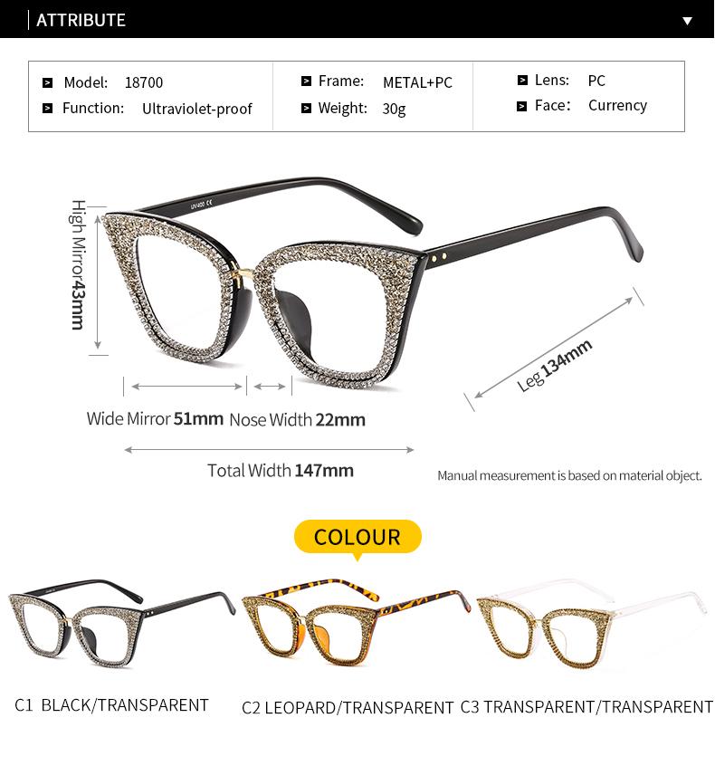 Retro Vintage Designer Female Silver Gold Cat-eye Frame Plain Eye Glasses - Women Sunglasses - DYAVOR®