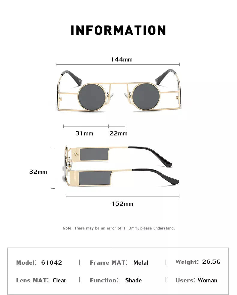 Fashion Retro Style UV400 Punk Sunglasses for Men and Women - Unisex Sunglasses - DYAVOR®