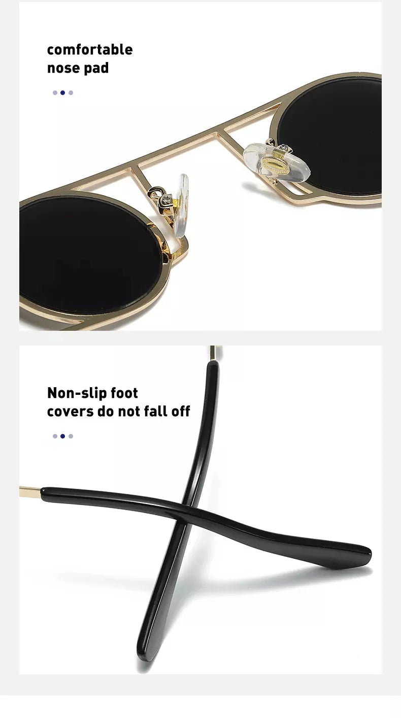 Fashion Retro Style UV400 Punk Sunglasses for Men and Women - Unisex Sunglasses - DYAVOR®
