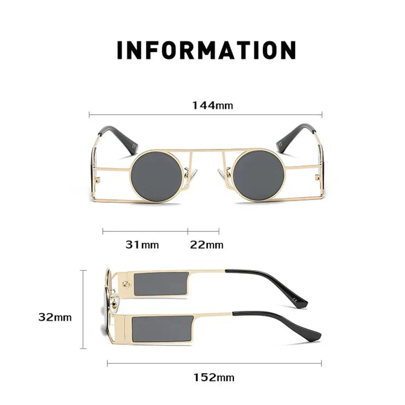Fashion Retro Style UV400 Punk Sunglasses for Men and Women - Unisex Sunglasses - DYAVOR®