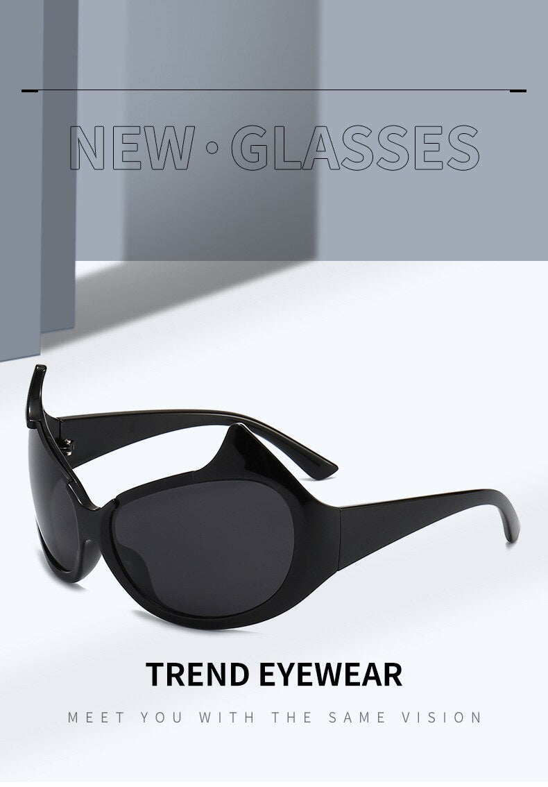 Women's Sexy Punk Style UV400 Mirror Cat Eyes Eyewear Sunglasses - Women Sunglasses - DYAVOR®