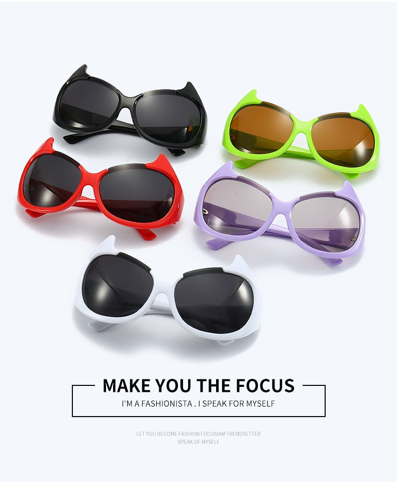 Women's Sexy Punk Style UV400 Mirror Cat Eyes Eyewear Sunglasses - Women Sunglasses - DYAVOR®