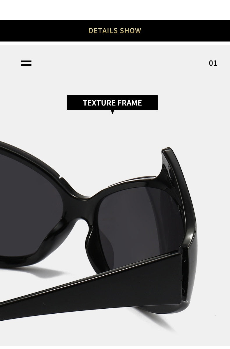 Women's Sexy Punk Style UV400 Mirror Cat Eyes Eyewear Sunglasses