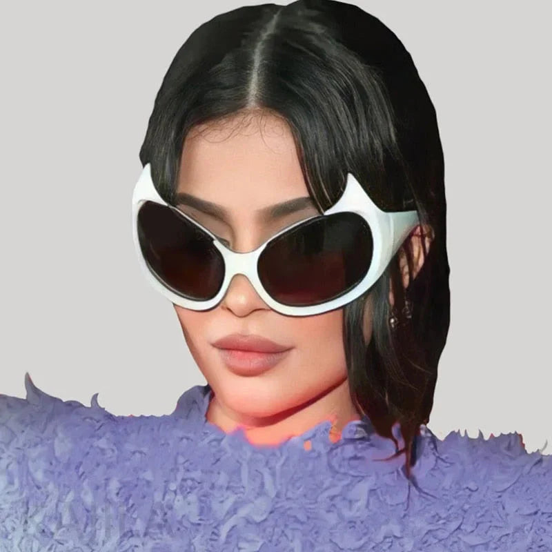 Women's Sexy Punk Style UV400 Mirror Cat Eyes Eyewear Sunglasses - Women Sunglasses - DYAVOR®