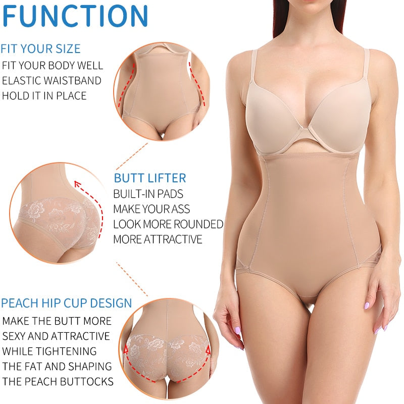 Women's Sexy Lace Mesh Seamless Butt Lifter Slim Waist Trainer Shapewear - Butt Lifter - DYAVOR®