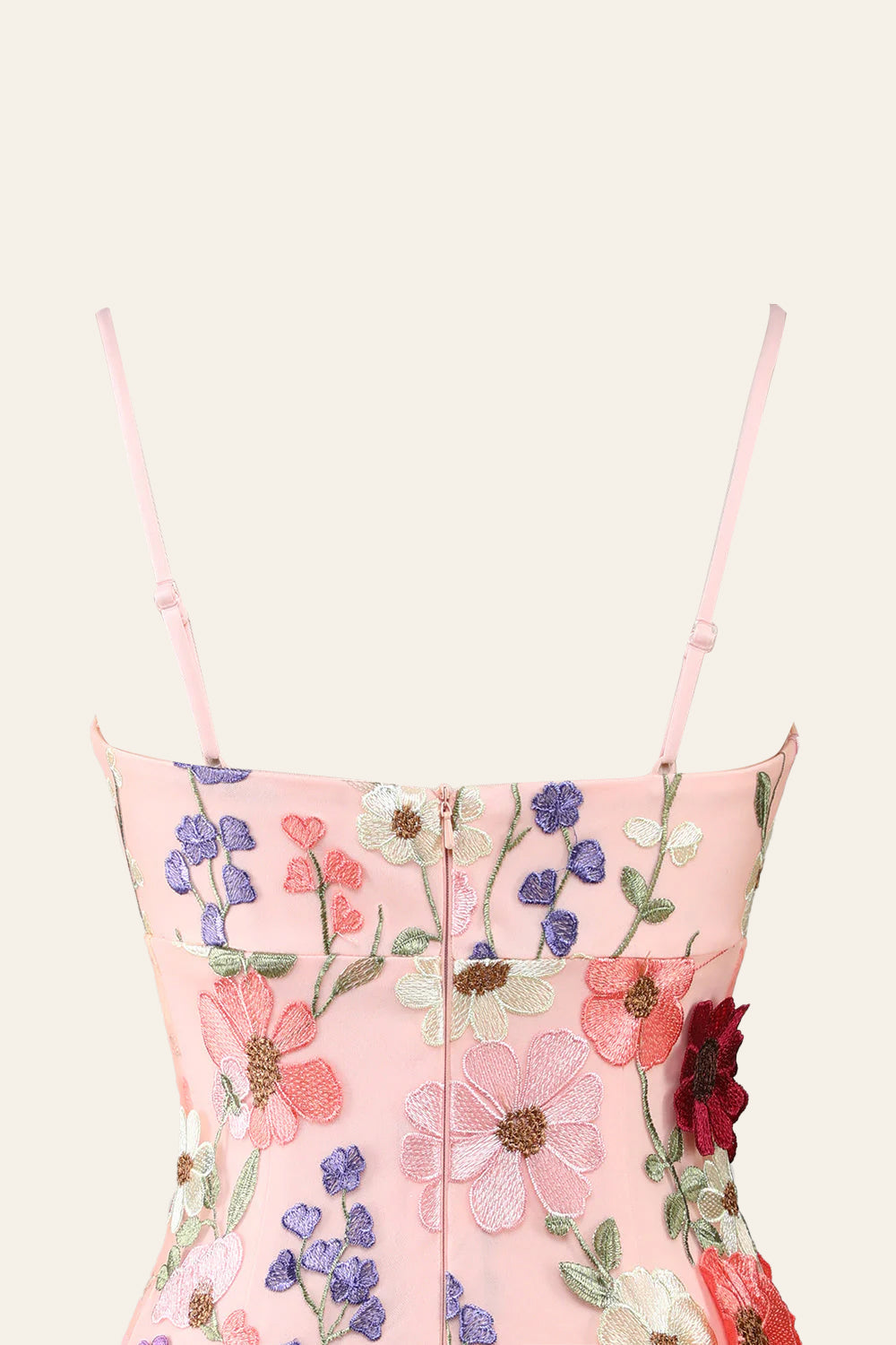 Nyssa |Sheath Spaghetti Straps 3D Flower Homecoming Dress - Homecoming Dress - DYAVOR®