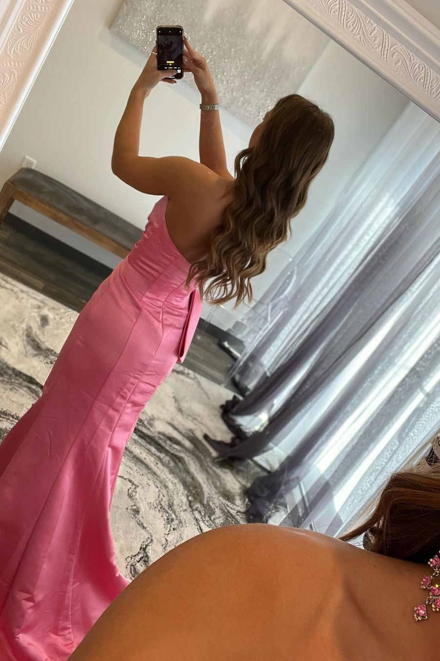 Side Slit Red Strapless Long Prom Dress - Prom Dresses - DYAVOR®
