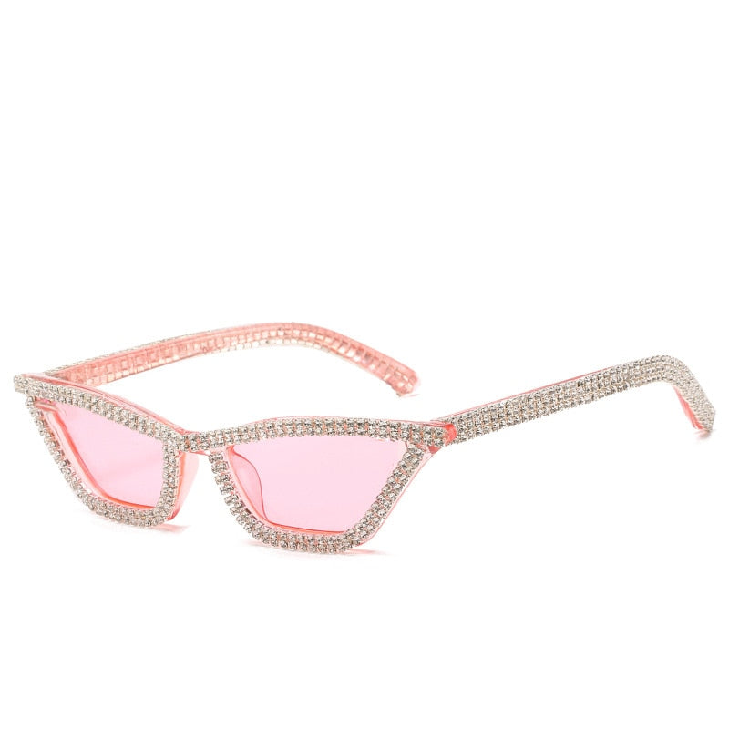 Luxury Crystal Diamond Cat Eyes Anti-reflective Sunglasses for Women - Women Sunglasses - DYAVOR®