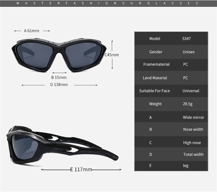 Windproof Anti-UV400 Explosion-proof Outdoor Riding Sunglasses for Unisex - Unisex Sunglasses - DYAVOR®