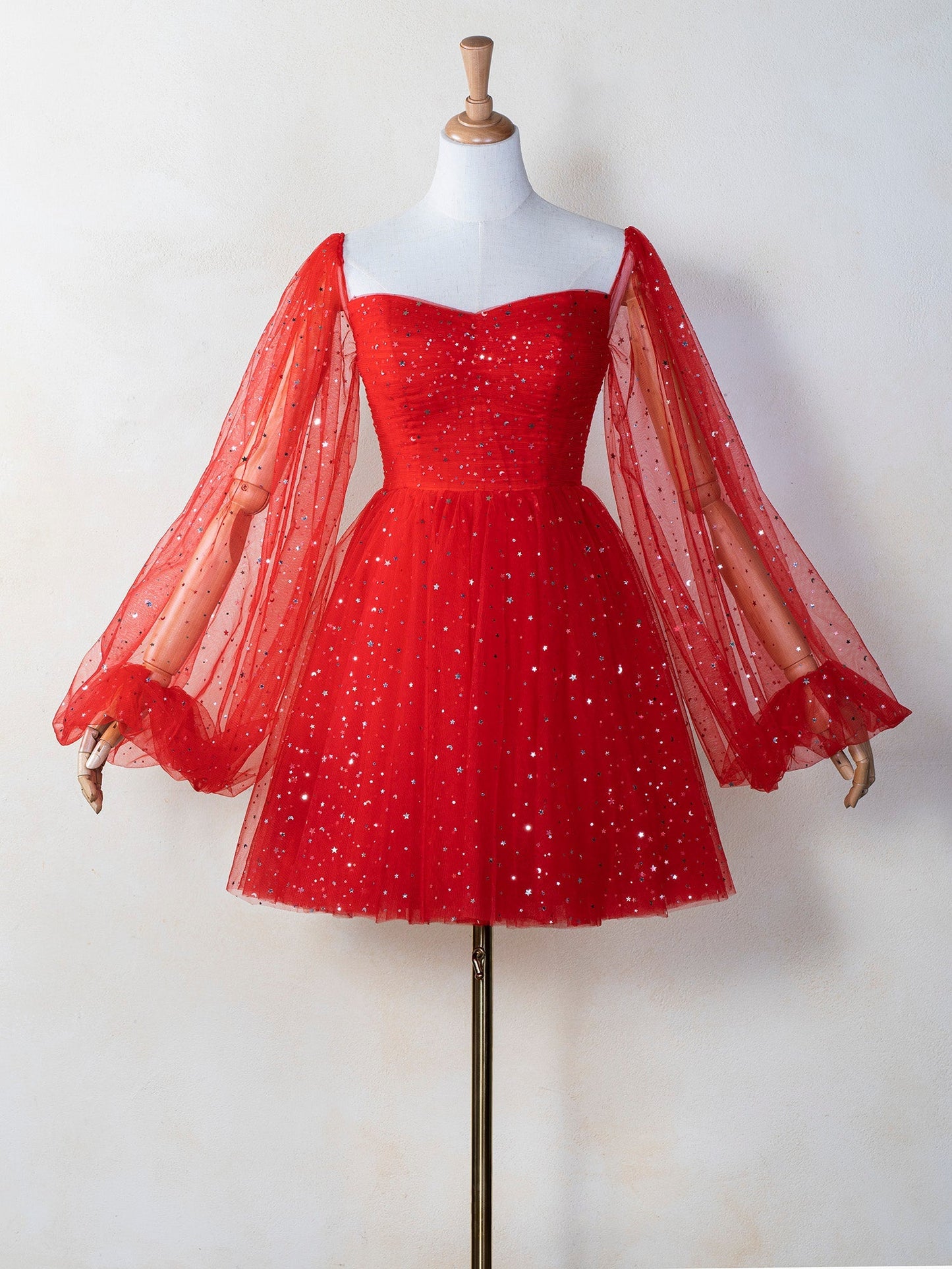 Sweetheart Neck Starlit Cloud Mini Length Dress - Prom Dresses - DYAVOR®