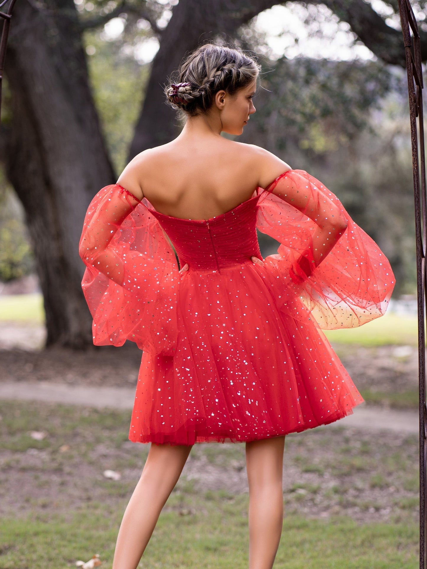 Sweetheart Neck Starlit Cloud Mini Length Dress - Prom Dresses - DYAVOR®