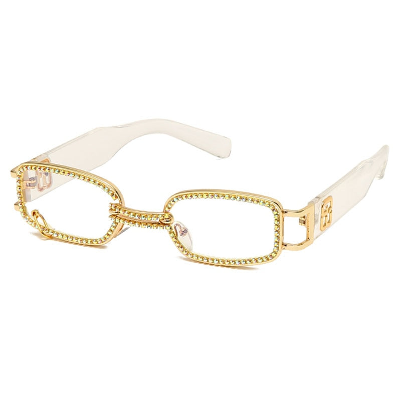 Steampunk UV400 Diamond Rimless Eyewear Sunglasses for Women - Women Sunglasses - DYAVOR®