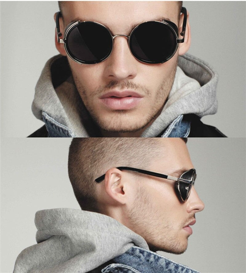 Steampunk Round Fashion Metal Designer Coated Women Sunglasses - Women Sunglasses - DYAVOR®