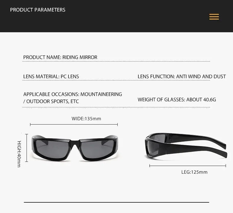 Women's Shield Style Outdoor Goggle Mirror Polarized Sunglasses - Women Sunglasses - DYAVOR®