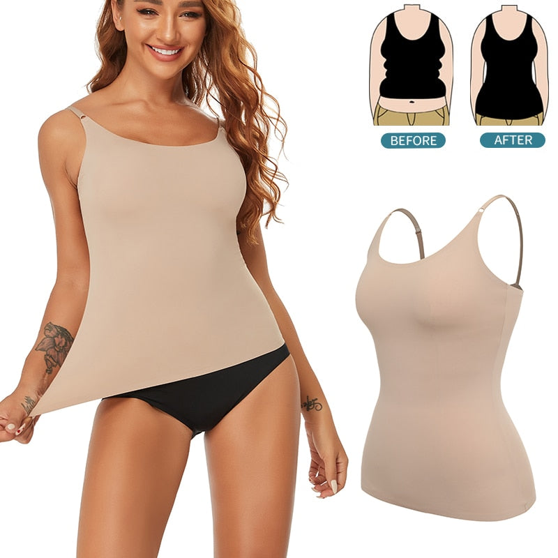 Women's Summer Seamless Smooth Tummy Control Slimmers Camisole Body Shaper - Slimmers - DYAVOR®