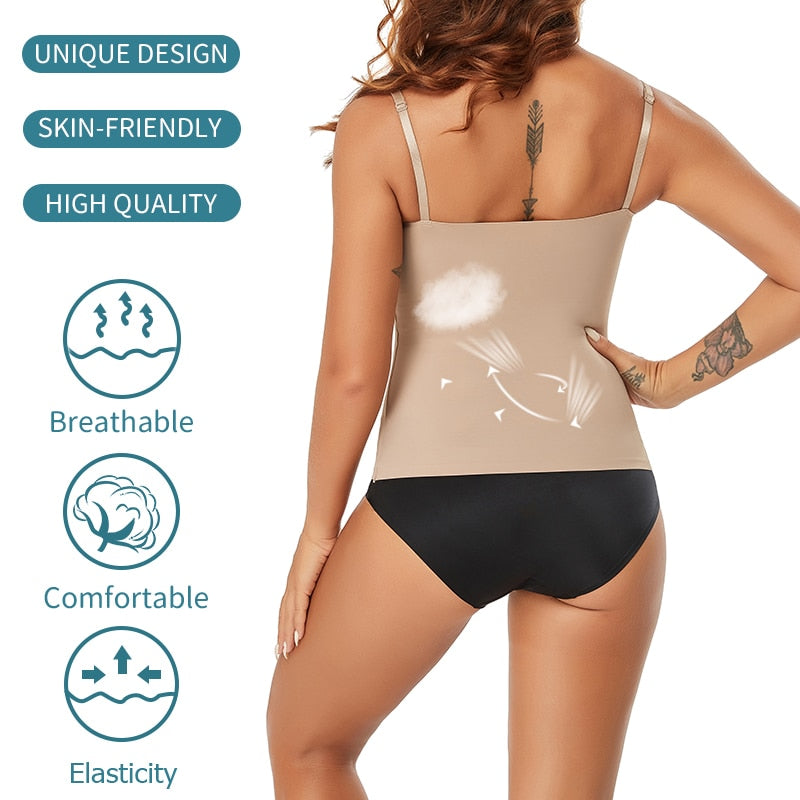 Women's Summer Seamless Smooth Tummy Control Slimmers Camisole Body Shaper - Slimmers - DYAVOR®