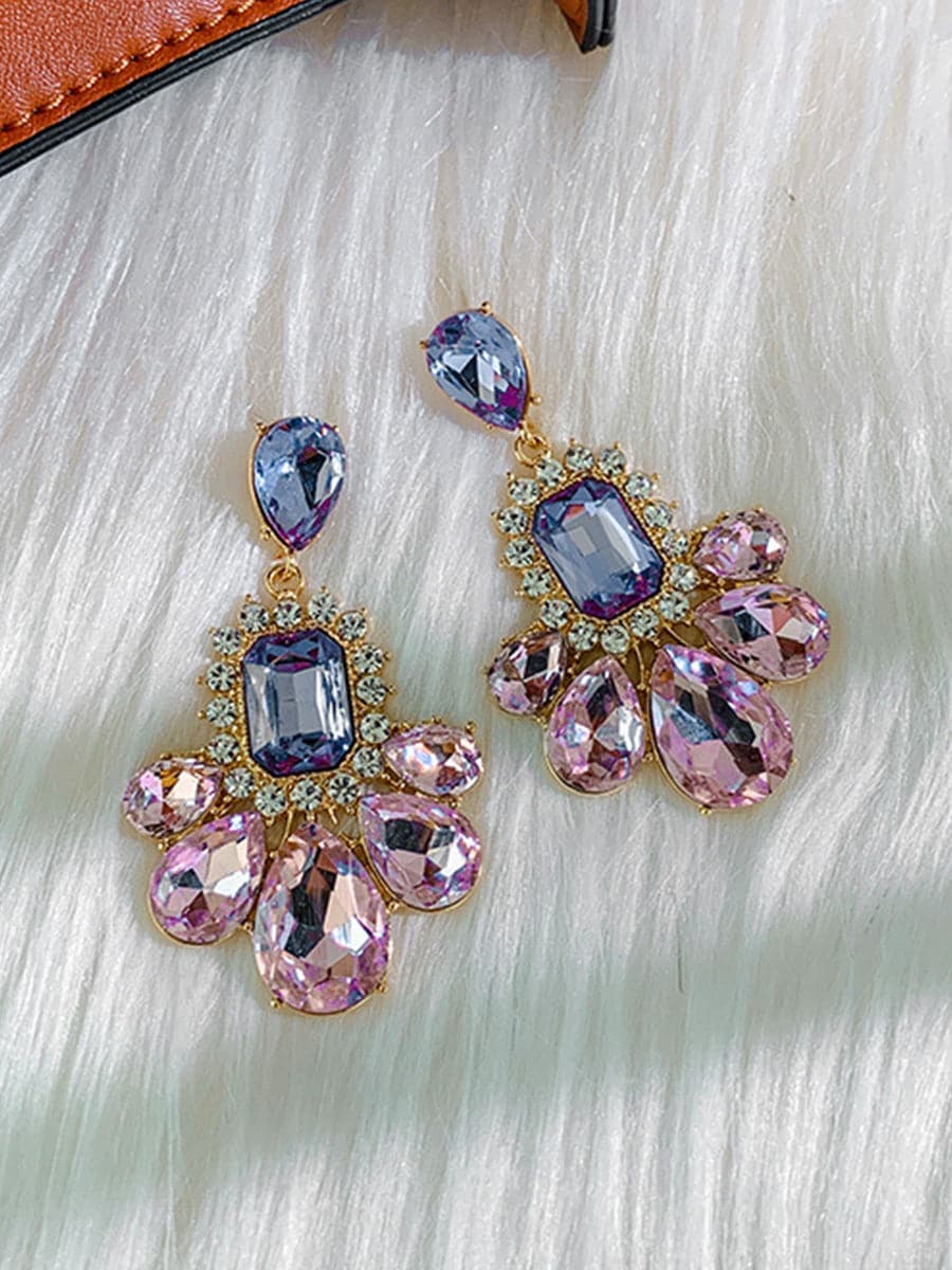 925 Silver Gemstone Amethyst Earrings MSE100701 - Earrings - DYAVOR®