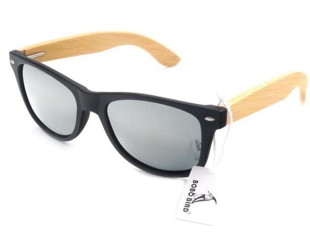 Unisex Bamboo Legs Polarized Lens Sun Glasses with Wood Gift Boxes - Women Sunglasses - DYAVOR®