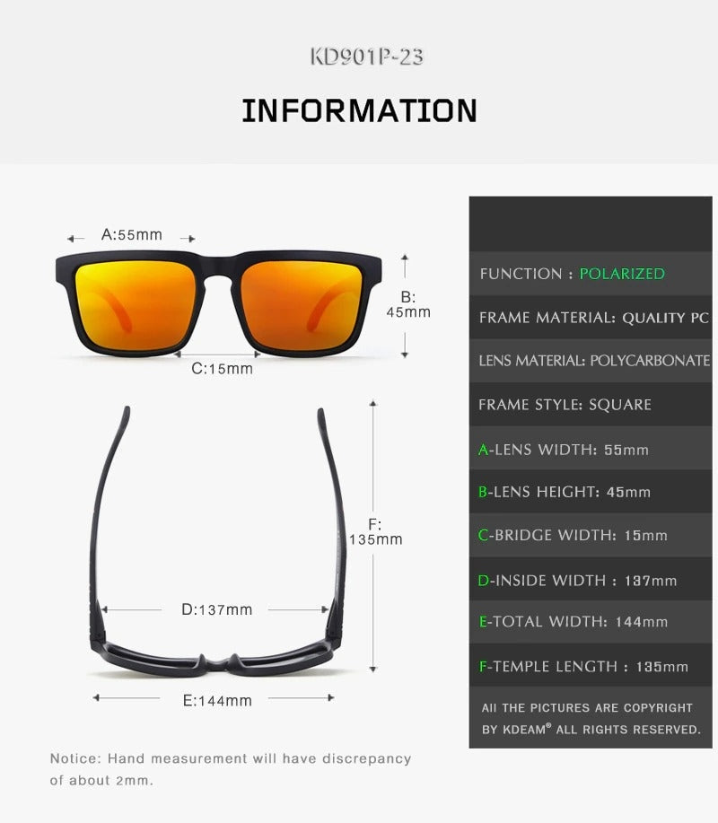 Unisex Designer Sports Sunglass with Polarized Anti-Reflective UV400 Lens - Unisex Sunglasses - DYAVOR®