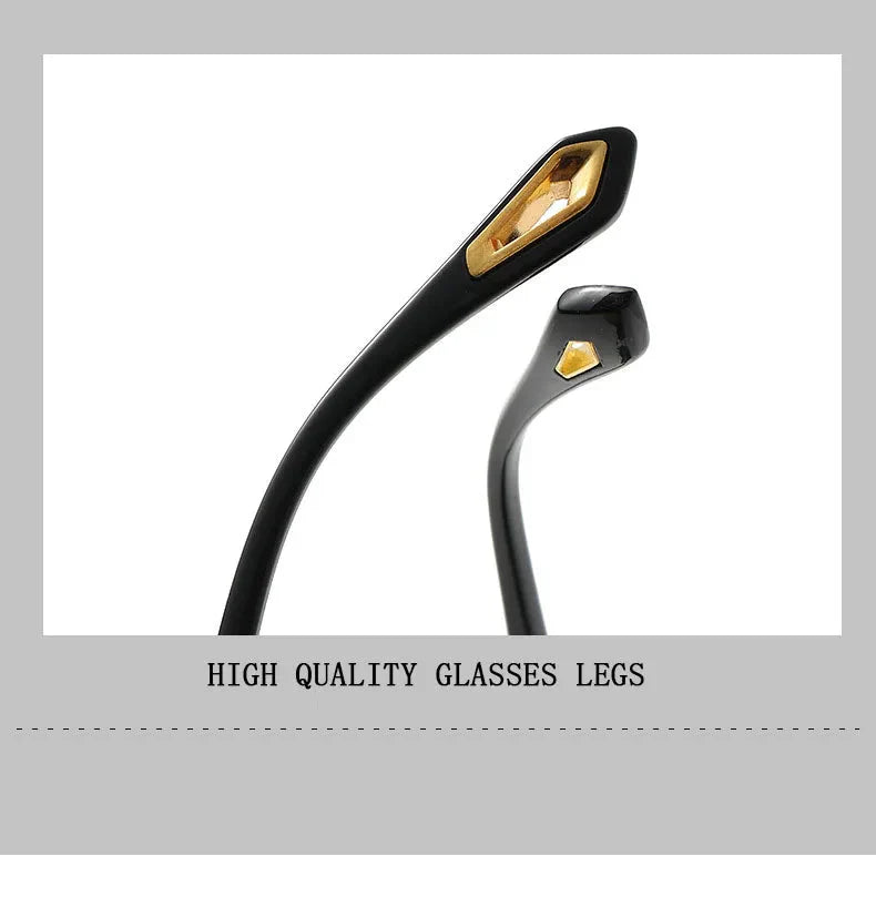Men and Women Vintage Luxe Semi-rimless Anti-UV Square Sunglasses - Unisex Sunglasses - DYAVOR®