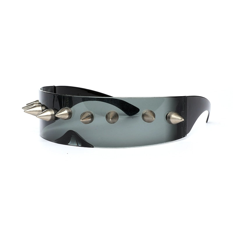 Unisex Silver Steampunk Nail Mirror Rimless Punk Hip Hop Sunglasses - Unisex Sunglasses - DYAVOR®