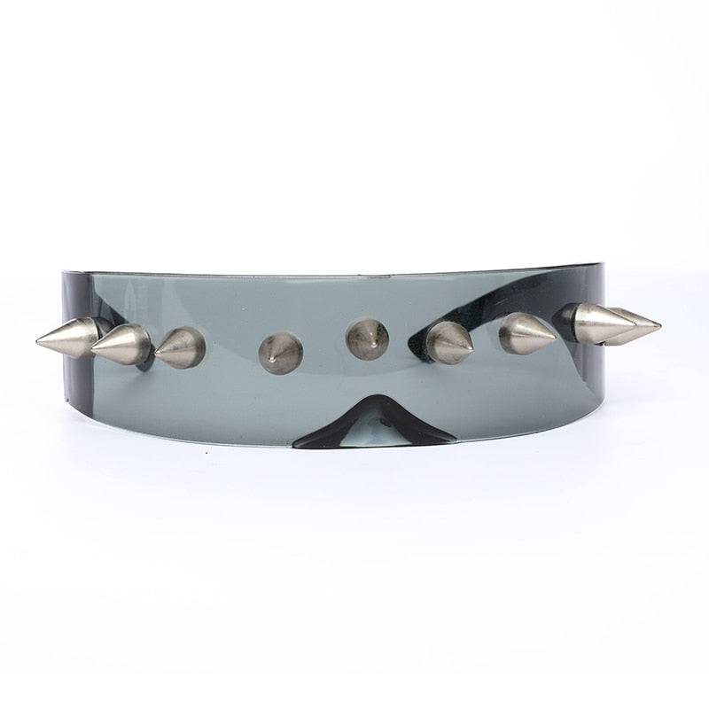 Unisex Silver Steampunk Nail Mirror Rimless Punk Hip Hop Sunglasses - Unisex Sunglasses - DYAVOR®