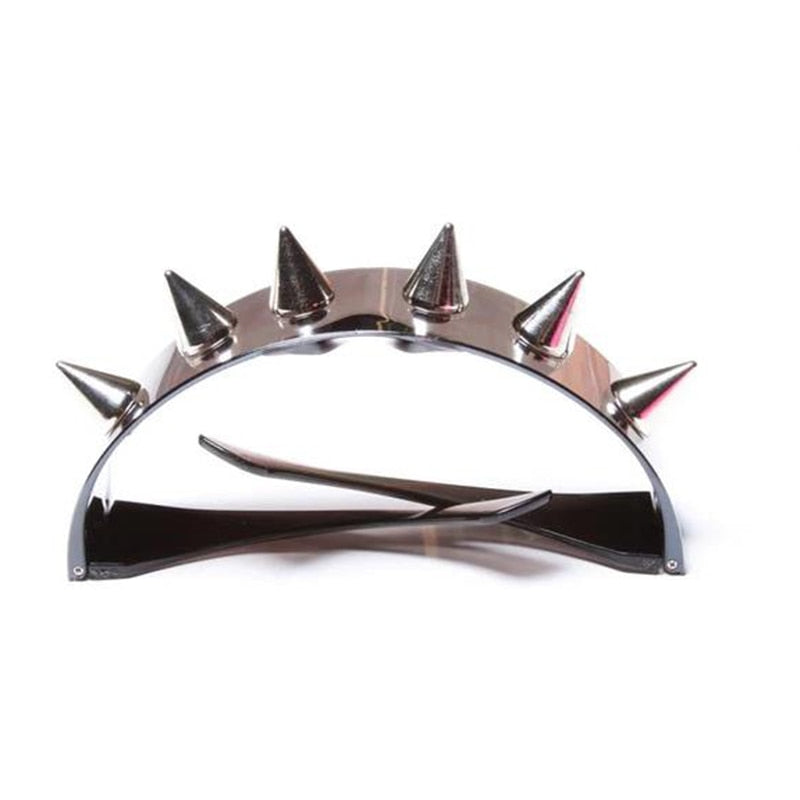 Unisex Silver Steampunk Nail Mirror Rimless Punk Hip Hop Sunglasses - Unisex Sunglasses - DYAVOR®