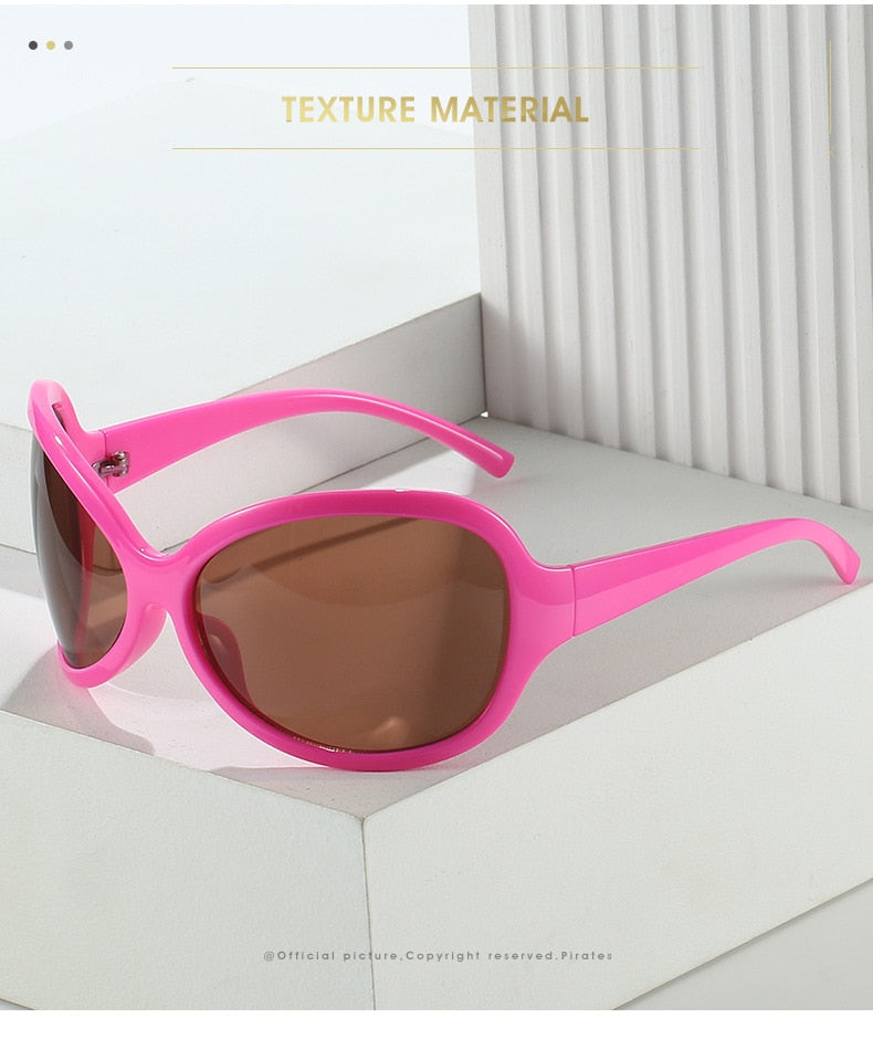 Unisex Punk Sports Luxury Designer UV400 Shades Oversized Wrap Sunglasses - Unisex Sunglasses - DYAVOR®