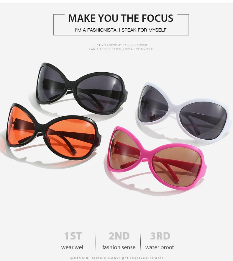 Unisex Punk Sports Luxury Designer UV400 Shades Oversized Wrap Sunglasses - Unisex Sunglasses - DYAVOR®