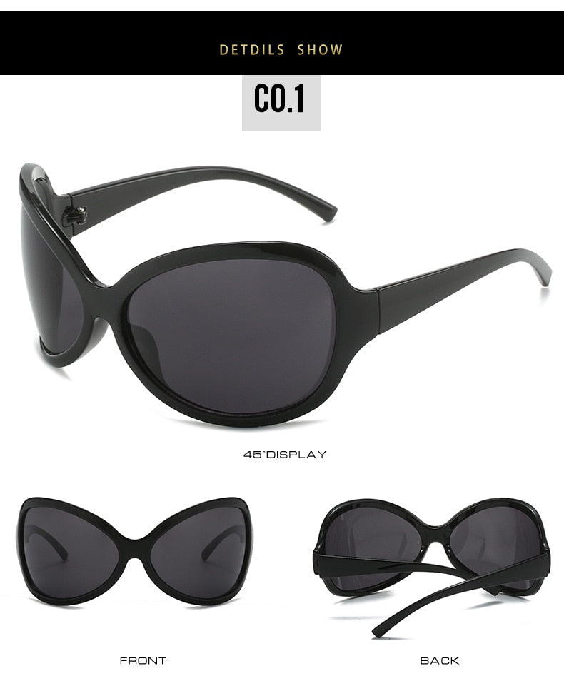 Unisex Punk Sports Luxury Designer UV400 Shades Oversized Wrap Sunglasses - Unisex Sunglasses - DYAVOR®