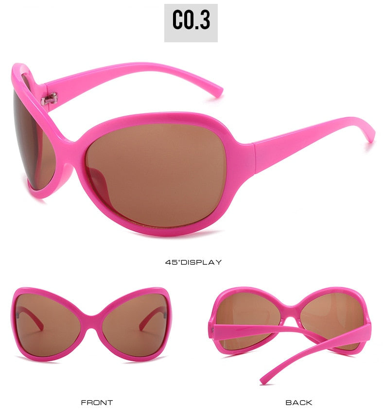 Unisex Punk Sports Luxury Designer UV400 Shades Oversized Wrap Sunglasses - Unisex Sunglasses - DYAVOR®