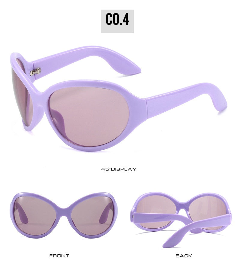 Unisex Punk Sports Luxury Designer UV400 Shades Oversized Wrap Sunglasses - Unisex Sunglasses - DYAVOR®