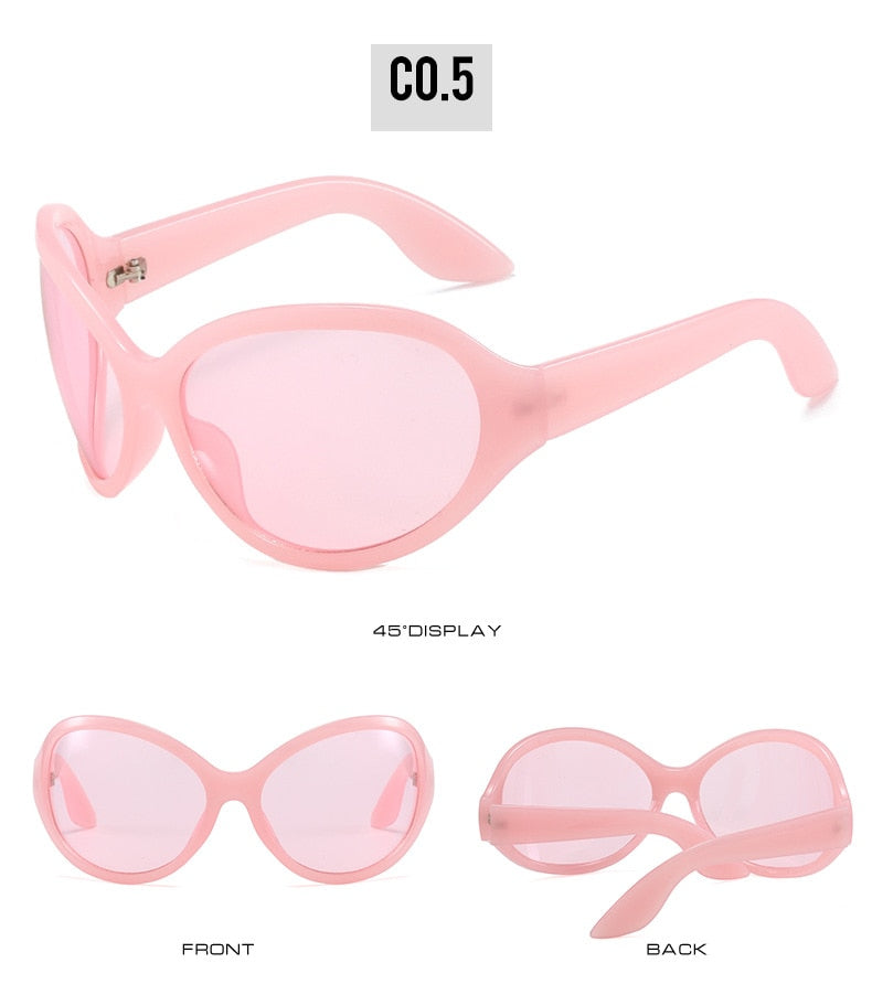 Unisex Punk Sports Luxury Designer UV400 Shades Oversized Wrap Sunglasses - Unisex Sunglasses - DYAVOR®