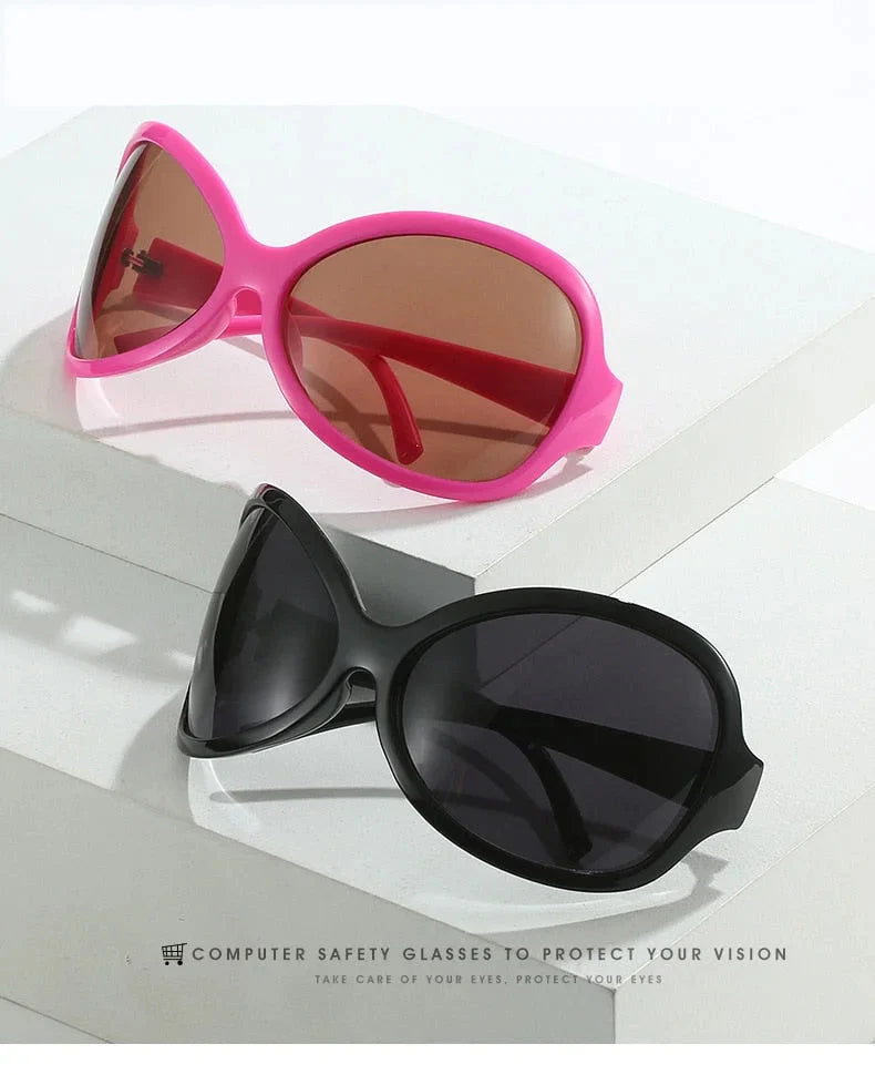 Unisex Punk Sports Luxury Designer UV400 Shades Oversized Wrap Sunglasses - Unisex Sunglasses - DYAVOR®