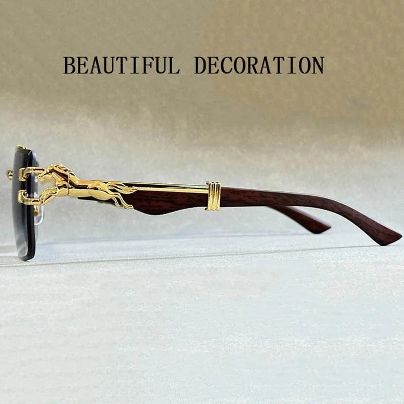Unisex Vintage Luxury Style Rimless Square Designer Fashion Sunglasses - Unisex Sunglasses - DYAVOR®