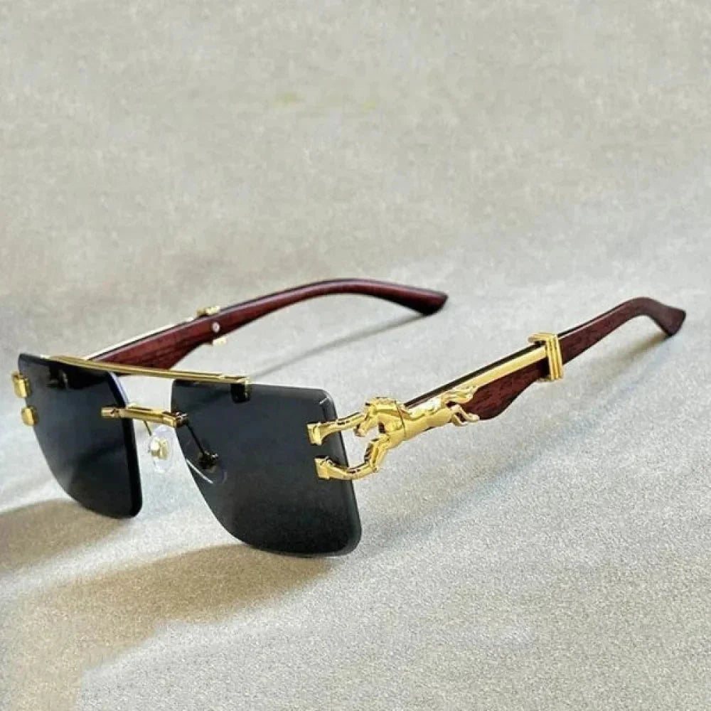 Unisex Vintage Luxury Style Rimless Square Designer Fashion Sunglasses - Unisex Sunglasses - DYAVOR®