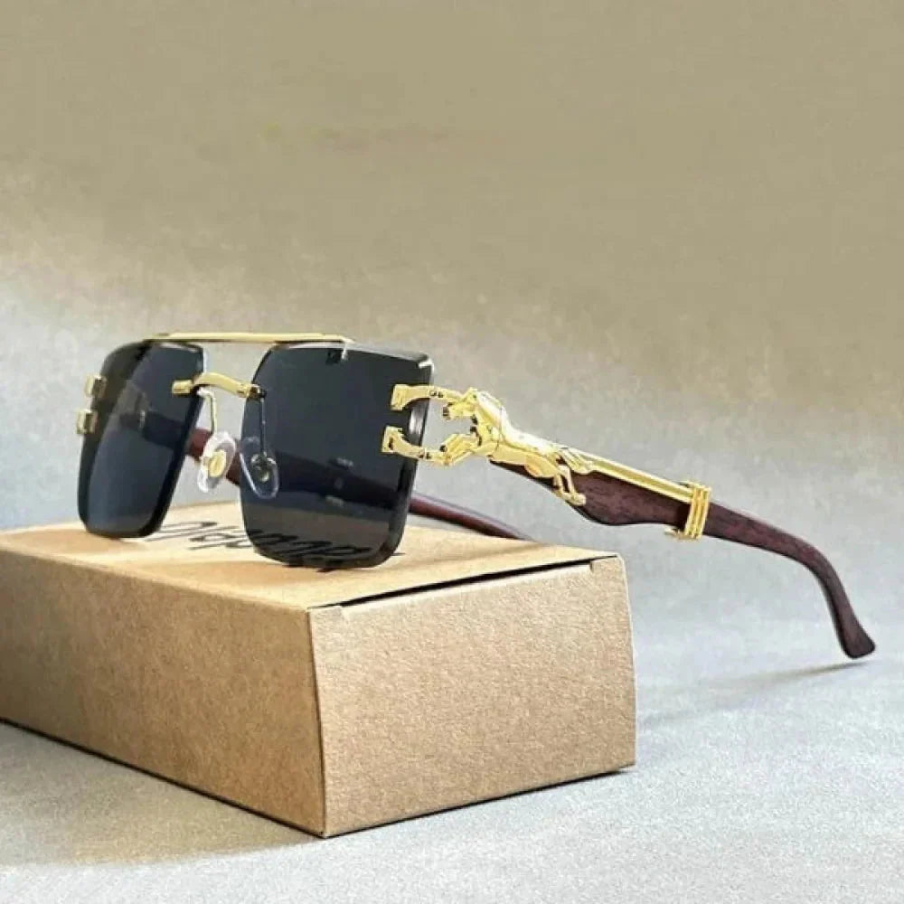 Unisex Vintage Luxury Style Rimless Square Designer Fashion Sunglasses - Unisex Sunglasses - DYAVOR®