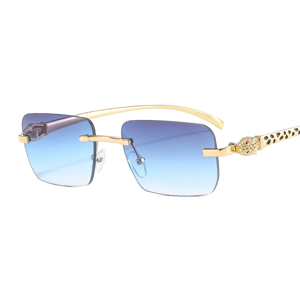 Women's Vintage Fashion Designer Rimless Small Square Sunglasses - Women Sunglasses - DYAVOR®