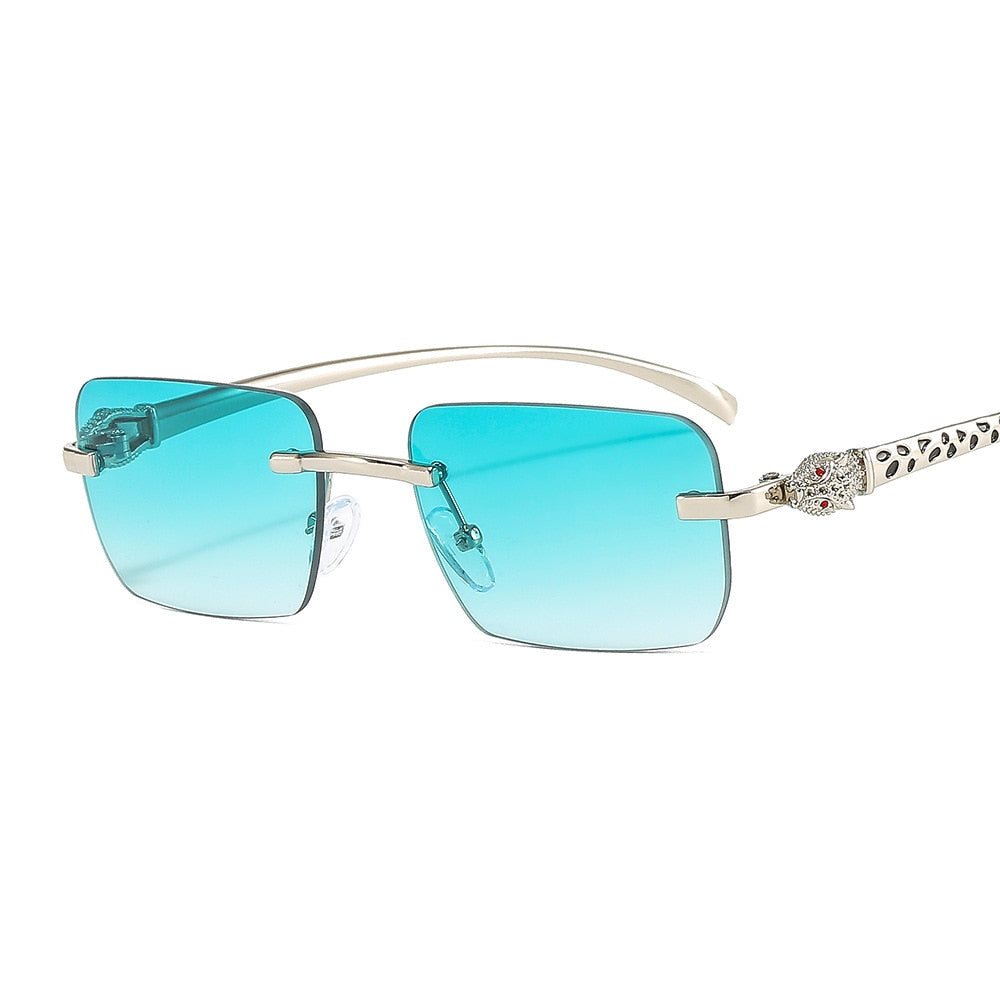 Women's Vintage Fashion Designer Rimless Small Square Sunglasses - Women Sunglasses - DYAVOR®